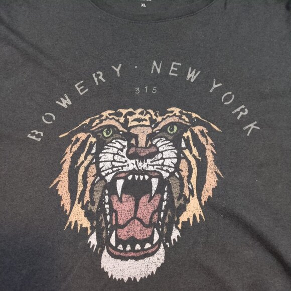 John Varvatos Star USA Men's XL Bowery New York Tiger Graphic T Shirt Black - Picture 4 of 8